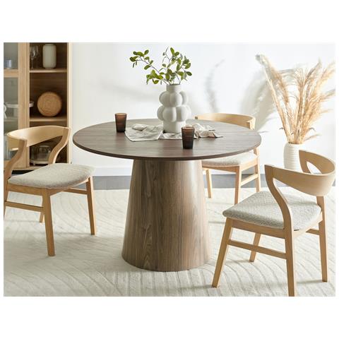 Tavolo Da Pranzo Oyen Simil Legno Legno Scuro - Foto 1