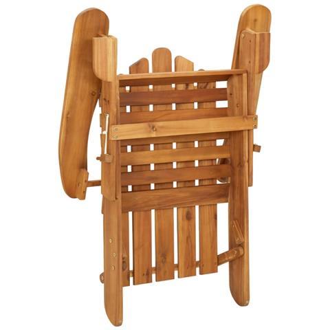 Set Salotto da Giardino Adirondack 3pz Legno Massello di Acacia - Foto 8