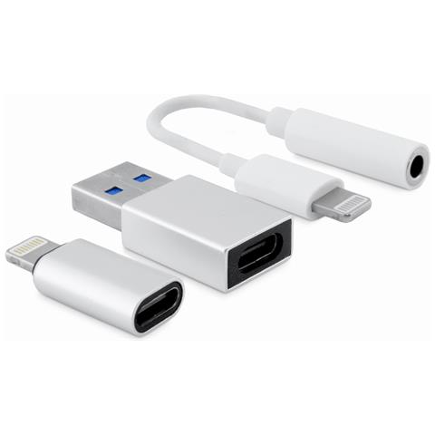 COO-CKIT-APPL adattatore per inversione del genere dei cavi 3.5 mm Lightning Bianco - Foto 1