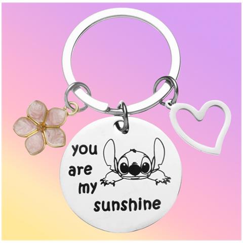 Portachiavi In Acciaio Inossidabile Per San Valentino Con Design Stitch - Foto 3
