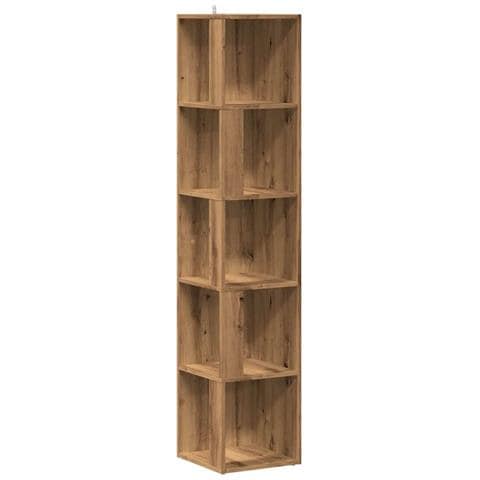 Mobile Angolare Rovere Artigianale 33x33x165 Cm In Truciolato - Foto 2