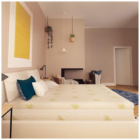 Materasso Memory Foam 4 Strati Alto 23 cm Super Top Piazza e mezza misura 120x190 cm - Foto 5