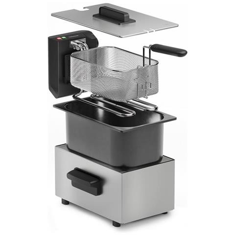 Friggitrice FR-9334 Capacità 3 Litri 2000 Watt Colore Argento - Foto 5