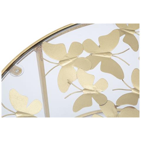 Tavolino Mf559 - Oro - Metallo - 60x60x40,5 Cm - Foto 2