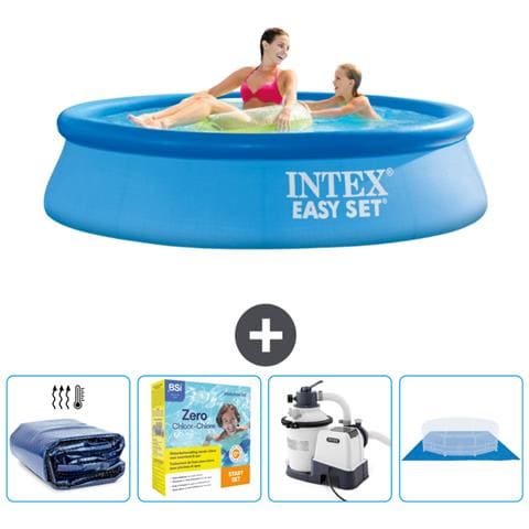 Piscina Fuori Terra - In Giro - 244x244x61 Cm - Blu - Include Accessori Coordinati Cb66 - Foto 1