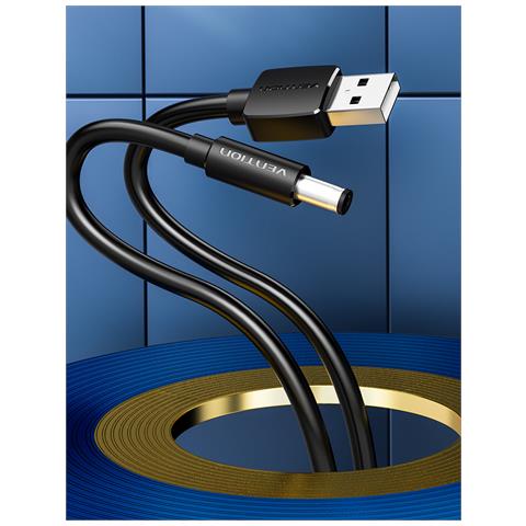 CEYBF cavo di alimentazione Nero 1 m USB A DC 5.5mm - Foto 2