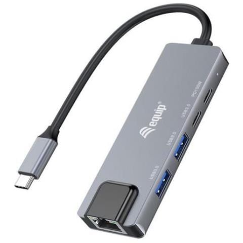 133496 Adattatore Multifunzione 5 in 1, 2,5GbE, USB-A x 2, USB-C x 1, USB-C, 100W USB PD - Foto 1