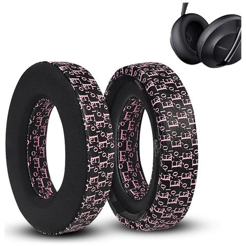 Cuscinetti Auricolari Traspiranti Per Cuffie Bose Nc700 Black + Pink - Foto 1