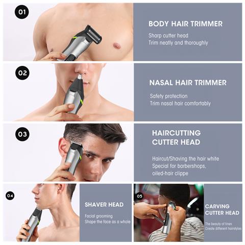 Kit Di Toelettatura Multifunzionale 5 In 1 Per Uomo - Foto 2