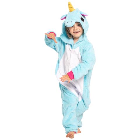 Pigiama Per Bambini Kigurumi Onesie Costume Pegaso Azzurro 115-125 - Foto 7