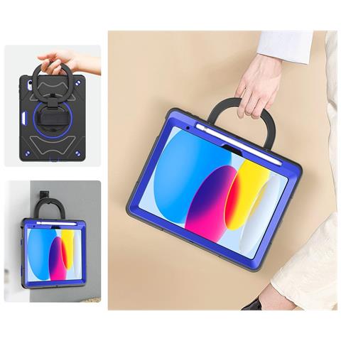 Custodia Per Ipad Pro 11/air 5/4 Con Supporto E Tracolla Nera - Foto 4