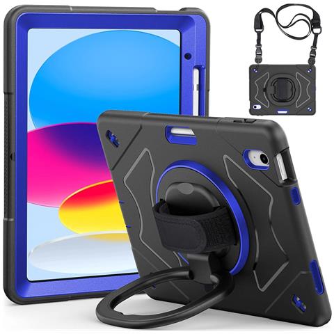 Custodia Per Ipad Pro 11/air 5/4 Con Supporto E Tracolla Nera - Foto 1