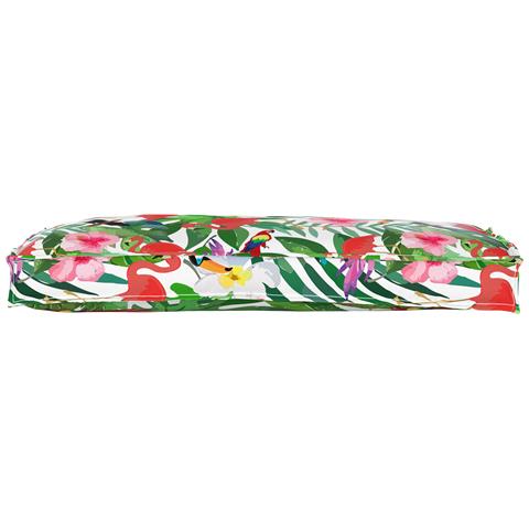 Cuscino per panca pallet Floral Multicolore 100 x 40 x 8 cm - Foto 2