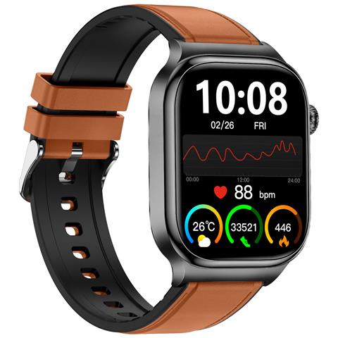 Smartwatch Amoled Ad Alta Risoluzione Da 2,04 Pollici Con Monitoraggio Della Salute Brown - Foto 2
