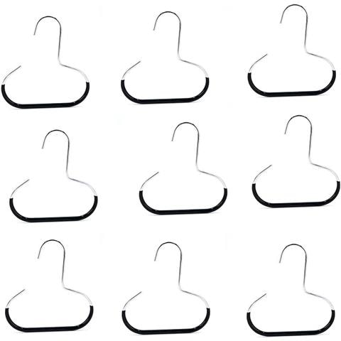 Set Di 10 Appendiabiti Rotondi Neri Per Cappelli E Cappotti: Ganci Versatili Per Organizzare L'armadio - Foto 1