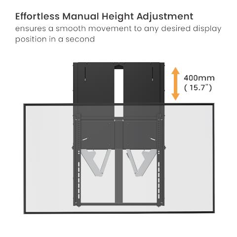 ARM-0800 Supporto TV a parete 190,5 cm (75") Nero - Foto 2