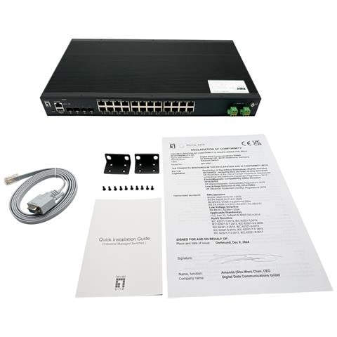 IXP-2871 switch di rete Gestito L2+ Gigabit Ethernet (10/100/1000) Supporto Power over Ethernet (PoE) Nero - Foto 4