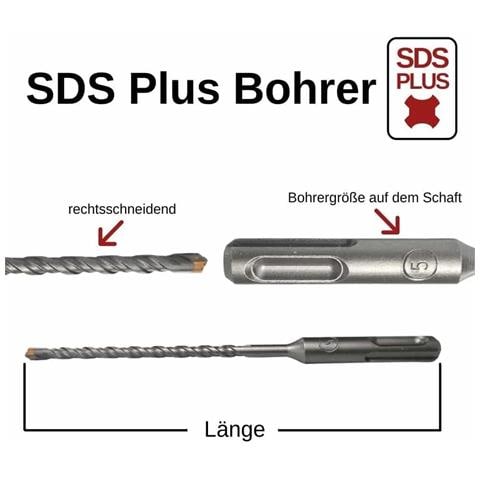 Punta Per Tassellatore Sds Plus 26mm  4 Taglienti  450mm - Foto 2