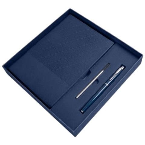 Quaderno A5 In Pelle Pu - 360 Pagine, Carta Spessa, Con Penna E Ricarica Blue - Foto 1