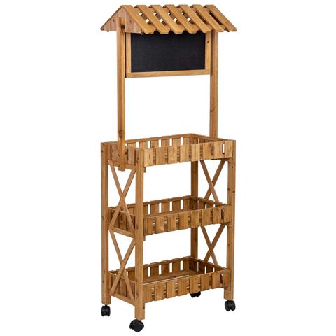 Espositore In Legno Con 3 Vassoi 56x32x148h Cm - Foto 1