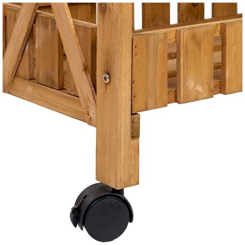 Espositore In Legno Con 3 Vassoi 56x32x148h Cm - Foto 8