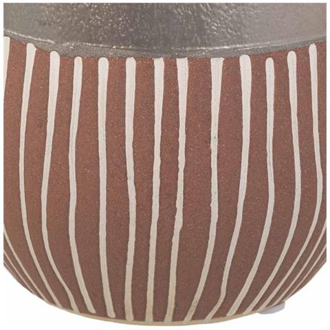 Vaso In Ceramica Argento 13x13x14h - Foto 6