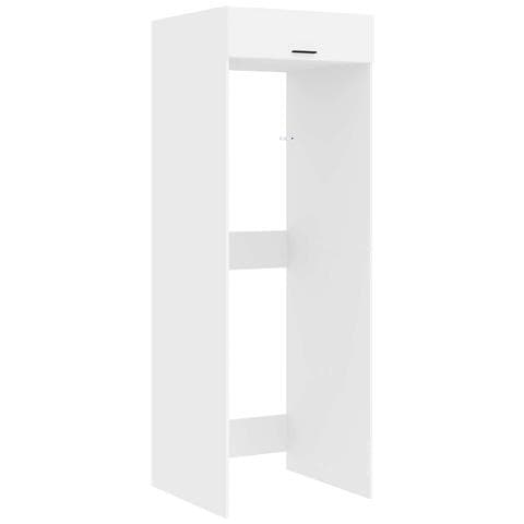 Mobiletto per lavatrice con porta Bianco 67,5 x 68 x 200 cm - Foto 1