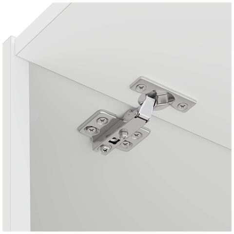 Mobiletto per lavatrice con porta Bianco 67,5 x 68 x 200 cm - Foto 9