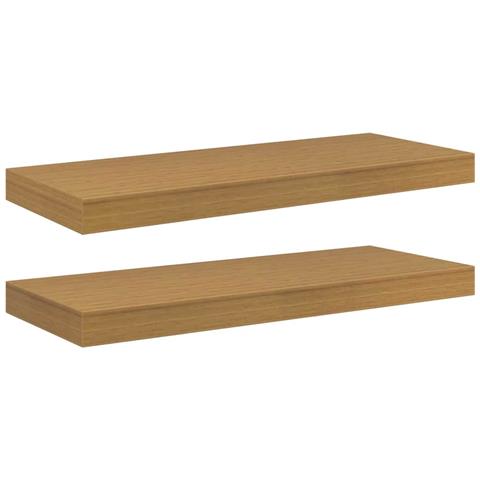 Scaffale da parete 2 pcs Beige 60 x 23,5 x 4 cm - Foto 1