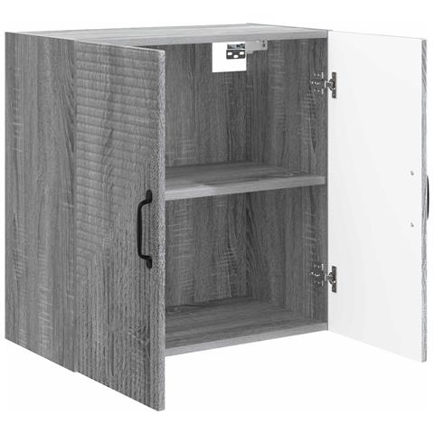 Mobiletto a muro Sonoma grigio 59 x 31 x 60 cm - Foto 2