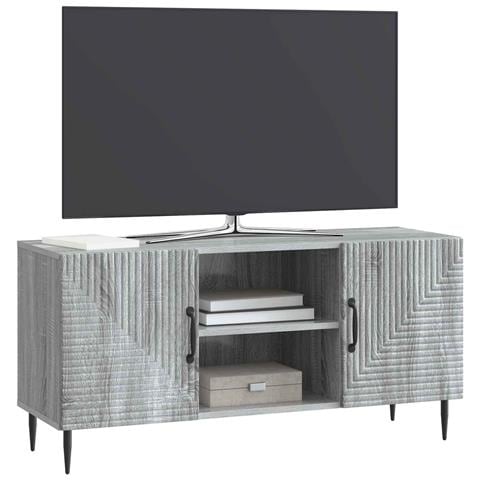 Mobile TV Grigio Sonoma 102 x 34,5 x 50 cm Legno ingegnerizzato - Foto 2