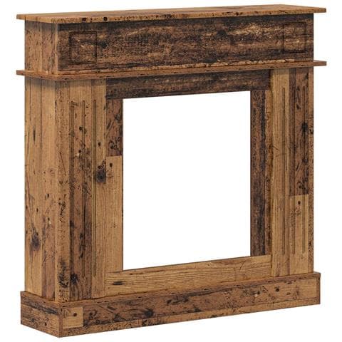 Cornice per camino Legno antico 102 x 26 x 100 cm - Foto 1