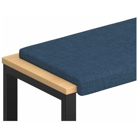 Cuscino per panchina Tessuto Blu Profondità 35 cm - Foto 1