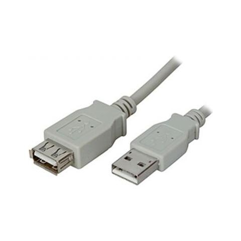 Cavo USB 2.0 ADJ prolunga Type AA 1.8 m beige - Foto 1