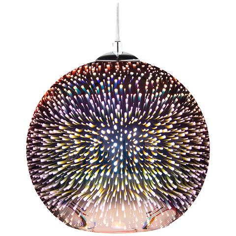 Lampadario Moderno A Sfera In Vetro Rame Sessera - Foto 21