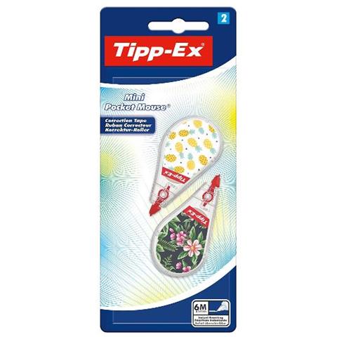Correttore A Nastro Tipp-ex Mini Pocket Mouse, 5 M X 5 Mm, Blister Con 2 Pezzi Assortiti - Foto 4