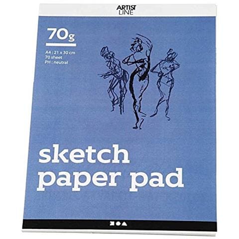 Blocco Da Disegno, Formato A4, 21 X 30 Cm, 70 Cm, Bianco, 70 Fogli - Foto 2