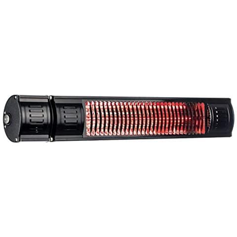 Nuovo Maestro Di Riscaldamento 2000 Ip 65 Rc Incl. Radiocomandato Con Funzione Dimmer Infralogic Onde Corte - Radiatore Di Riscaldamento Per Interni Ed Esterni Adatti, Nero - Foto 1