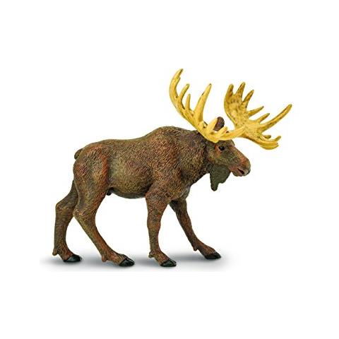 Safari Ltd Wild Safari Fauna Nordamericana - Alce - Modello Di Statuetta Giocattolo Realistico Dipinto A Mano - Costruzione Di Qualità Con Materiali Sicuri E Senza Bpa - Dai 3 Anni In Su - Foto 1