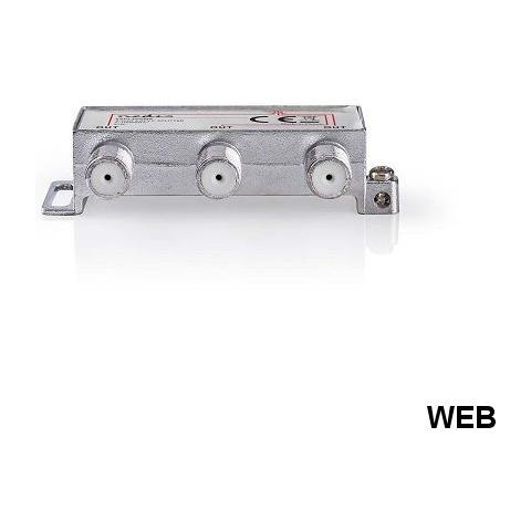 Splitter F Catv | Attenuazione Max. 6,8 Db | 5-1000 Mhz | 3 Uscite - Foto 2