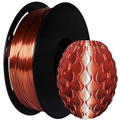 Pla Filamento 175 Millimetri Seta Rame Stampante 3d Pla Filamento 1kg Spool - Foto 1