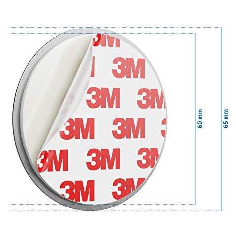 1x Magnetica Fumo Monte Rivelatore Di Attacco Magnetico Rivelatore Di Fumo Autoadesivo Magnetico Di Fissaggio Adesiva Diametro 65 Millimetri Di Superficie - Foto 2