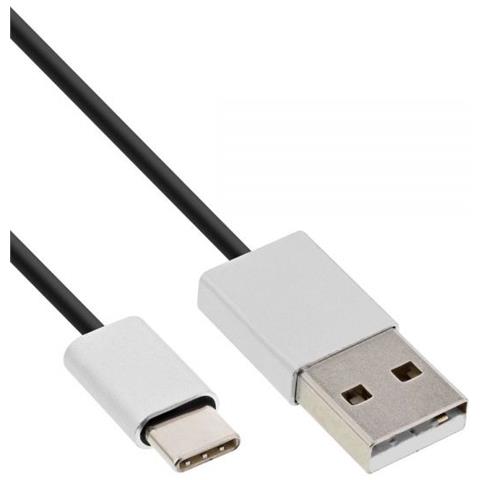 35836 0.5m USB A USB C Alluminio, Nero cavo USB - Foto 1