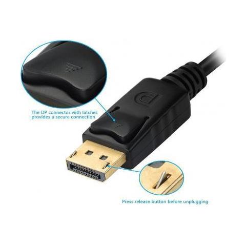 133441 Cavo E Adattatore Video 0,24 M Displayport Dvi-d + Vga (d-sub) + Hdmi Nero - Foto 2