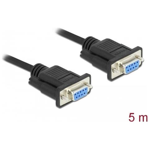 Cavo Seriale Delock Rs-232 D-sub 9 Femmina/femmina Null Modem Da 5 M - Foto 2