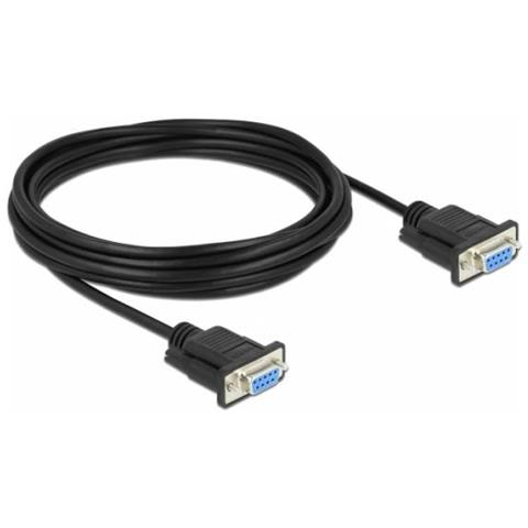 Cavo Seriale Delock Rs-232 D-sub 9 Femmina/femmina Null Modem Da 5 M - Foto 1