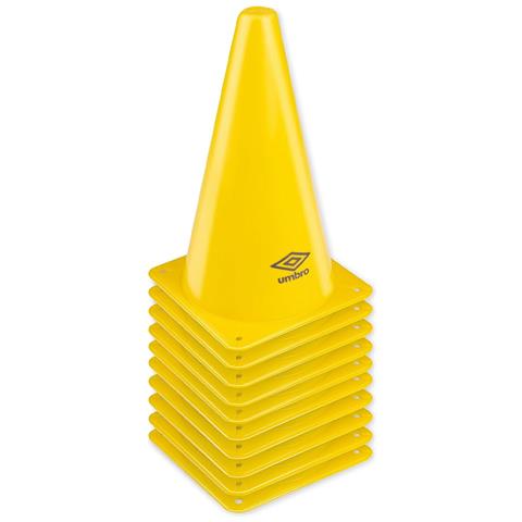 Set 10 Coni Per Allenamento Agilità Calcio Calcetto Agility Coordinazione Giallo - Foto 1