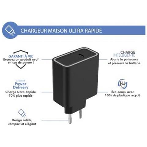 Caricatore Da Parete Usb C Power Delivery Da 45 W, Nero - Foto 2