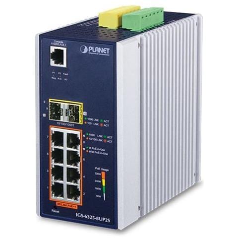 Igs-6325-8up2s Switch Di Rete Gestito L3 Gigabit Ethernet (10/100/1000) Supporto Power Over Ethernet (poe) Alluminio, Nero - Foto 1