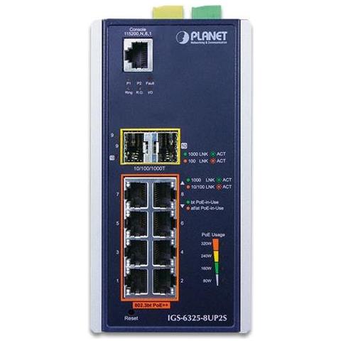 Igs-6325-8up2s Switch Di Rete Gestito L3 Gigabit Ethernet (10/100/1000) Supporto Power Over Ethernet (poe) Alluminio, Nero - Foto 3